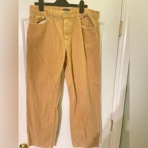 Tan BoohooMan Corduroy Pants 34